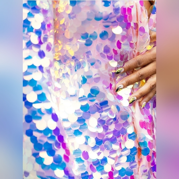 Multicolor Sequin Pant Suit - Picture 4 of 4